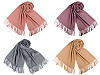 Šátek / šála typu pashmina s třásněmi 65x180 cm