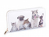 Dámská peněženka pes, kočka 10x19 cm