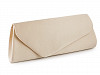 Torebka - kopertówka satynowa z żebrowanym pokryciem 
