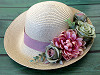 Dámsky letný klobúk / slamák na dozdobenie