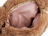 Detská kožušinová kabelka / batoh medvedík