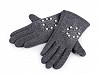 Girls Gloves, Snowflake with Beads