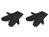 Ladies Gloves with Crystals