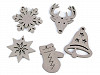 Wooden Cut Out - Christmas Snowflake, Star, Tree, Bell, Reindeer
