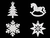 Wooden Cut Out - Christmas Snowflake, Star, Tree, Bell, Reindeer