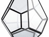 Hängende Glaspyramide / Terrarium 16x22 cm