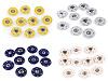 Bouton pression en plastique, Ø 25 mm
