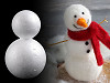 Muñeco de nieve poliestireno 4,5x7,5 cm