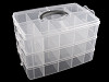 Großer Sortierbox / Kofferchen aus Kunststoff ausziehbar 3 Etagen