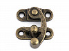 Antique Metal Lock / Catch Curved Buckle