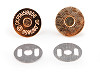 Magnetic Snap Fasteners Ø18 mm thin