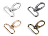 Mosquetón giratorio metálico, compatible con correas de 38 mm