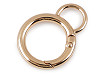 Karabiner Ring mit Öse für Handtaschen, Ø 19 mm