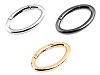 Ovális karabiner táskára / kulcskarika