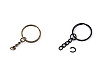 Keychain Split Ring with Chain Ø25 mm 
