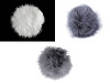 Pompon futerkowy z pętelką Ø4-6 cm