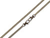 Flat handbag chain with carabiner, length 120 cm