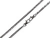 Flat handbag chain with carabiner, length 120 cm