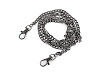 Flat handbag chain with carabiner, length 120 cm