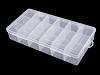 Plastic Storage Box Organizer / Case 12.5x23x4 cm