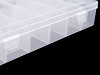 Plastový box / zásobník 12,5x23x4 cm