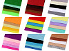 Ensemble de feutrines colorées décoratives, lisses, 10 x 45 cm