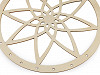 Dřevěný kruh na lapač snů mandala Ø25 cm