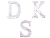 Drewniana dekoracja litery alfabetu vintage