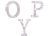 Lettres en bois Vintage