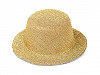 Mini klobouček /  fascinátor s lurexem k dozdobení Ø13,5 cm