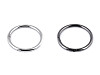 Karabiner gömbölyű táskára való / karika kulcsra Ø50 mm nagy