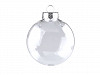 Clear Plastic Fillable Christmas DIY Craft Ball Ornament