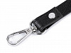 Kunstleder-Gurtband / Taschenhenkel mit Karabinern Läge 108 – 124 cm