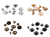 Tornillos y remaches decorativos para fondo de bolso, Ø13 mm