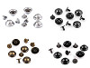 Tornillos y remaches decorativos para fondo de bolso, Ø13 mm
