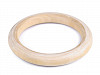 Dřevěný kruh / macrame, ucha na tašky vnější Ø11,2 cm