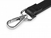 Kunstleder-Gurtband / Taschenhenkel mit Karabinern Länge 113 – 123 cm