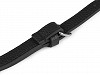 Kunstleder-Gurtband / Taschenhenkel mit Karabinern Länge 113 – 123 cm