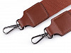 Textilní ucho / popruh na tašku s karabinami 113 cm