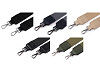 Correa con mosquetones para bolso, ancho 3,8 cm