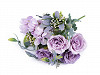 Umělé kytice růže, hortenzie (1 ks)