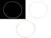 Aro circular metálico lacado Ø60 cm