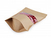 Paper Bag with Window Natural, middle size