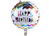 Nafukovací balónik veľký Happy Birthday, smajlík
