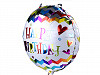 Party Blow-up Balloon Happy Birthday, Smiley Face