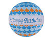 Aufblasbarer Luftballon groß Happy Birthday, Smile