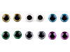 Augen mit Glitter und Sicherung Ø 25 mm
