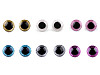 Augen mit Glitter und Sicherung Ø 25 mm