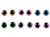 Augen mit Glitter und Sicherung Ø 25 mm