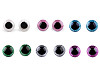 Augen mit Glitter und Sicherung Ø 25 mm